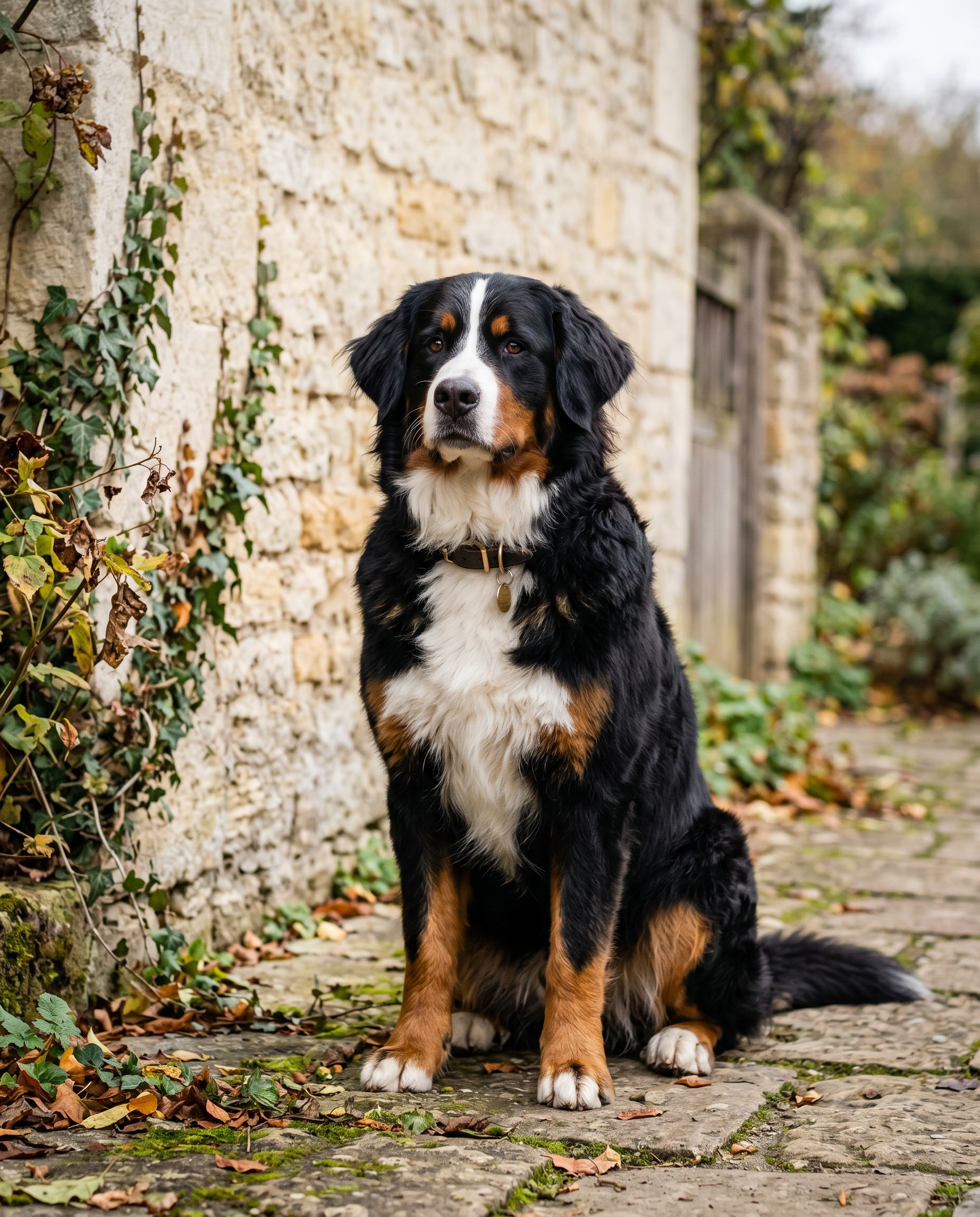 Bouvier Bernois France — portrait femelle ivoire